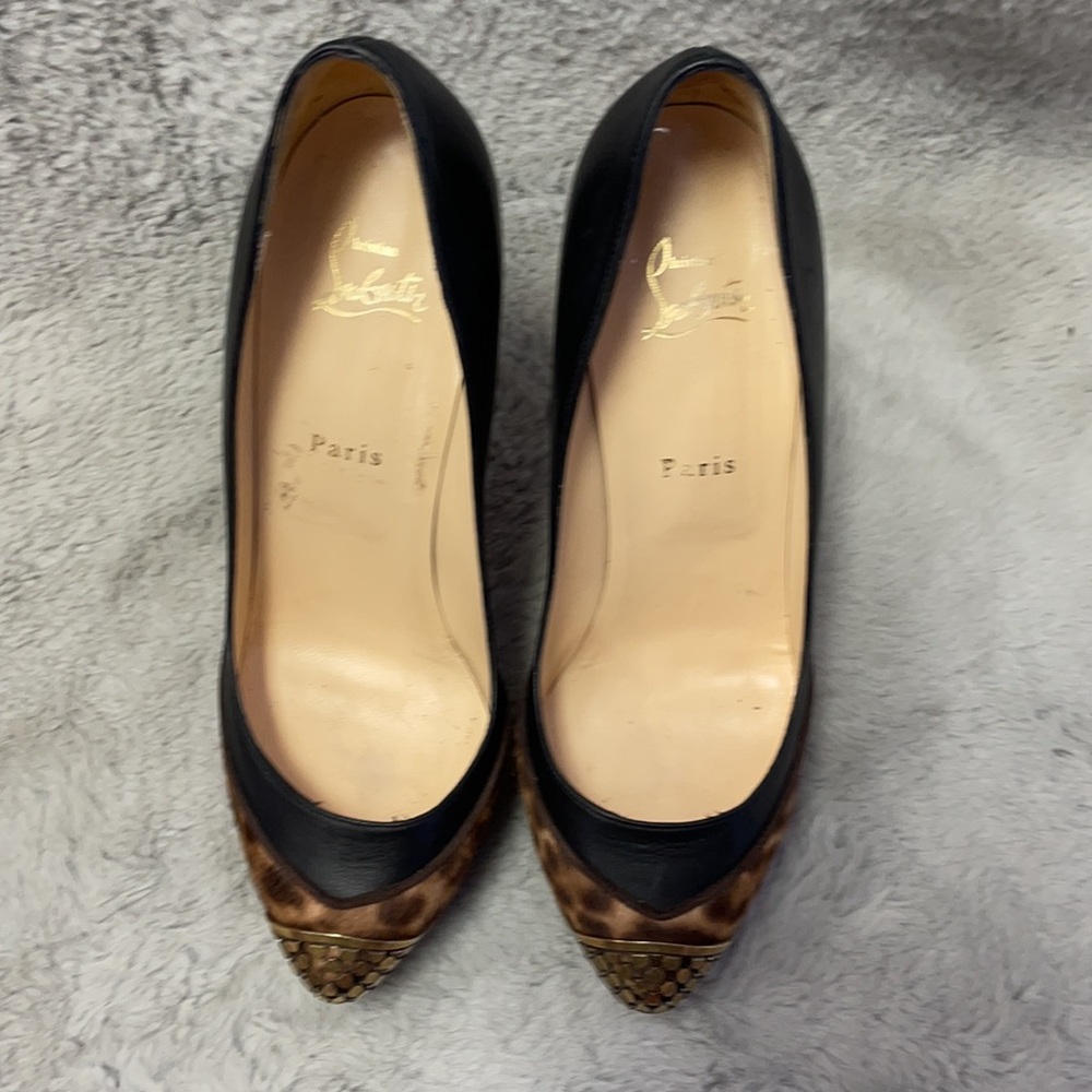 Christian Louboutin Maggie Pong Leopard Chad/K - Picture 2 of 13
